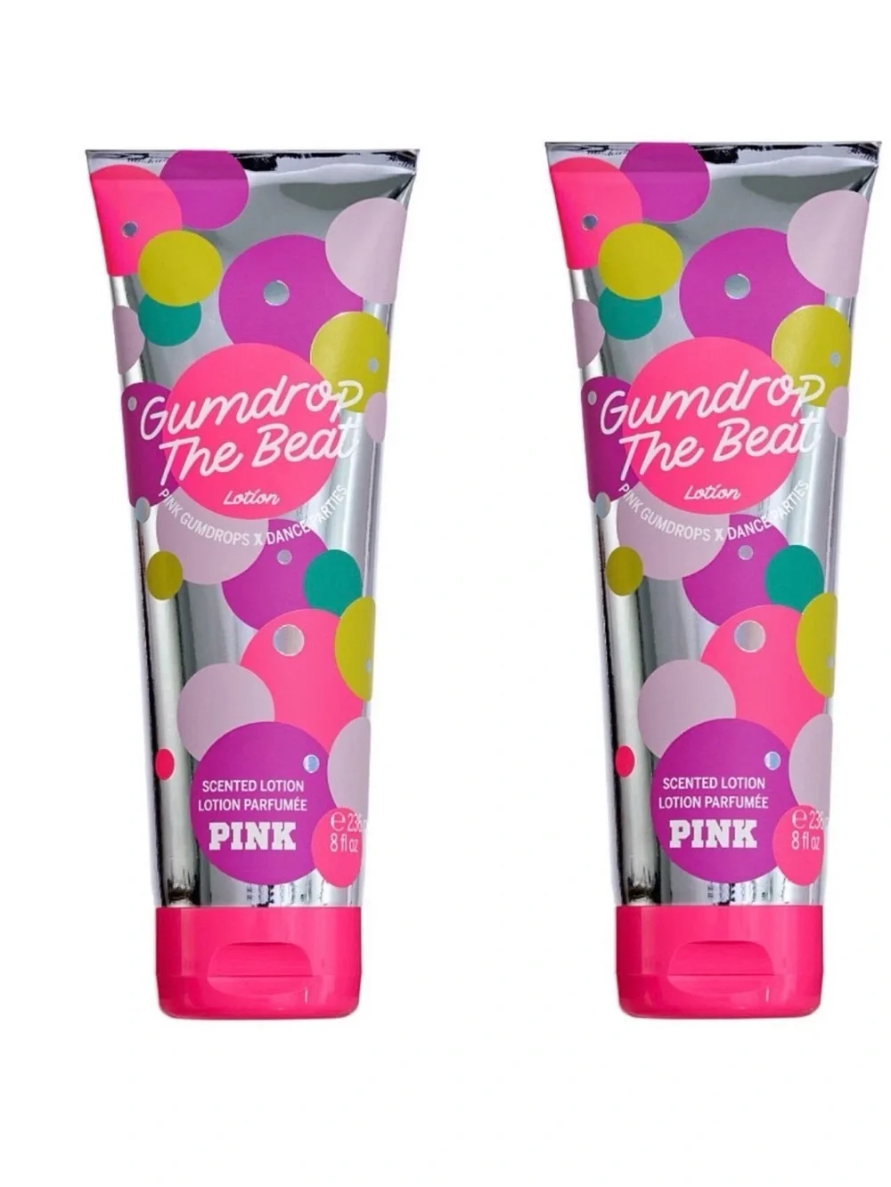 Victoria's Secret PINK Gumdrop the Beat Scented Lotion ~ 8 fl.oz. ( Lot of 2 )